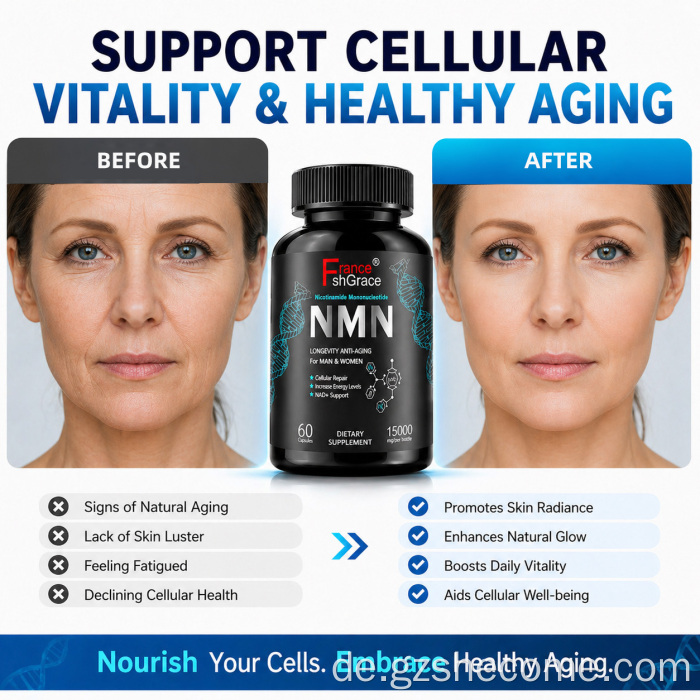 Shecome NMN passt Anti-Aging-Kapseln für Privatmarken an